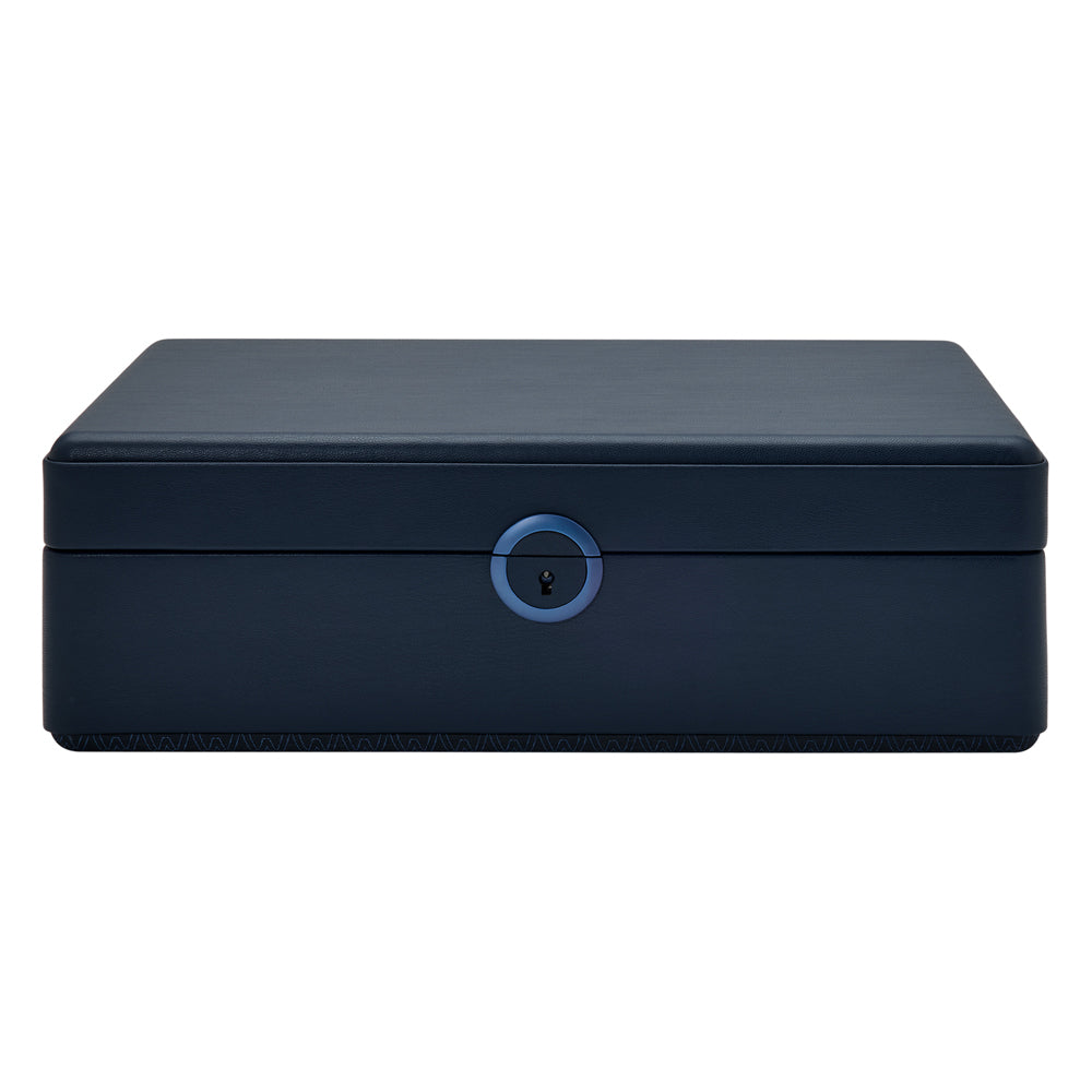 Earth 5 Piece Watch Box with Storage - Midnight Blue
