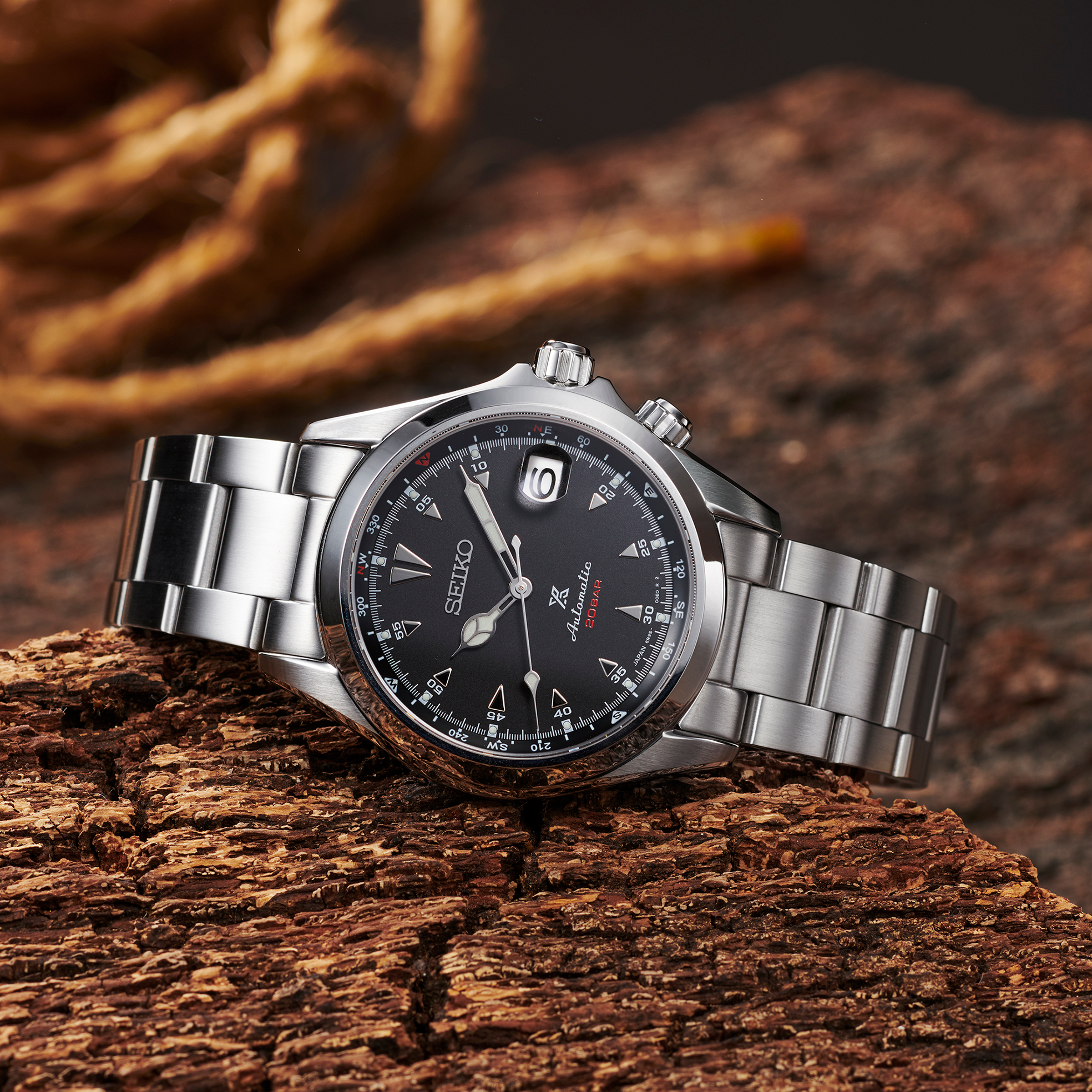 Prospex Luxe Alpinist SS Automatic Black Dial