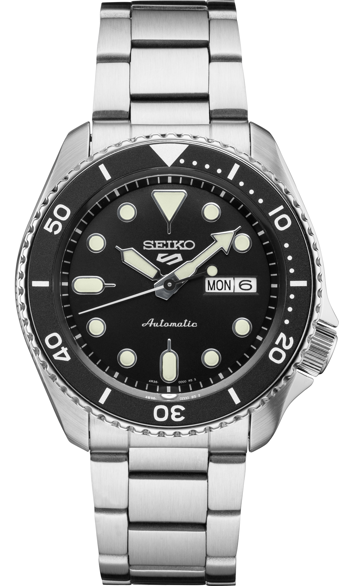 Seiko 5 Sports SS Automatic Black Dial