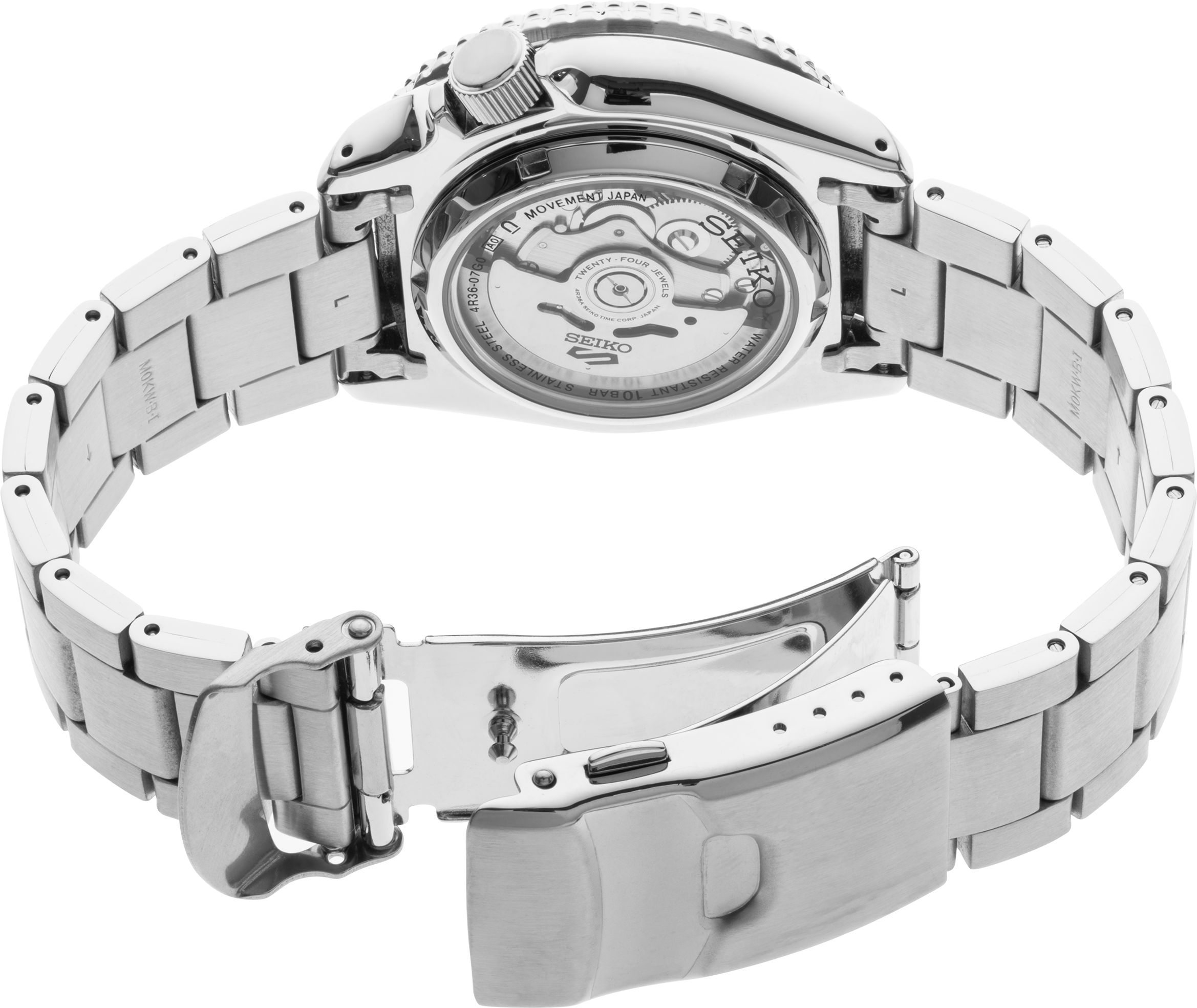 Seiko 5 Sports SS Automatic Black Dial