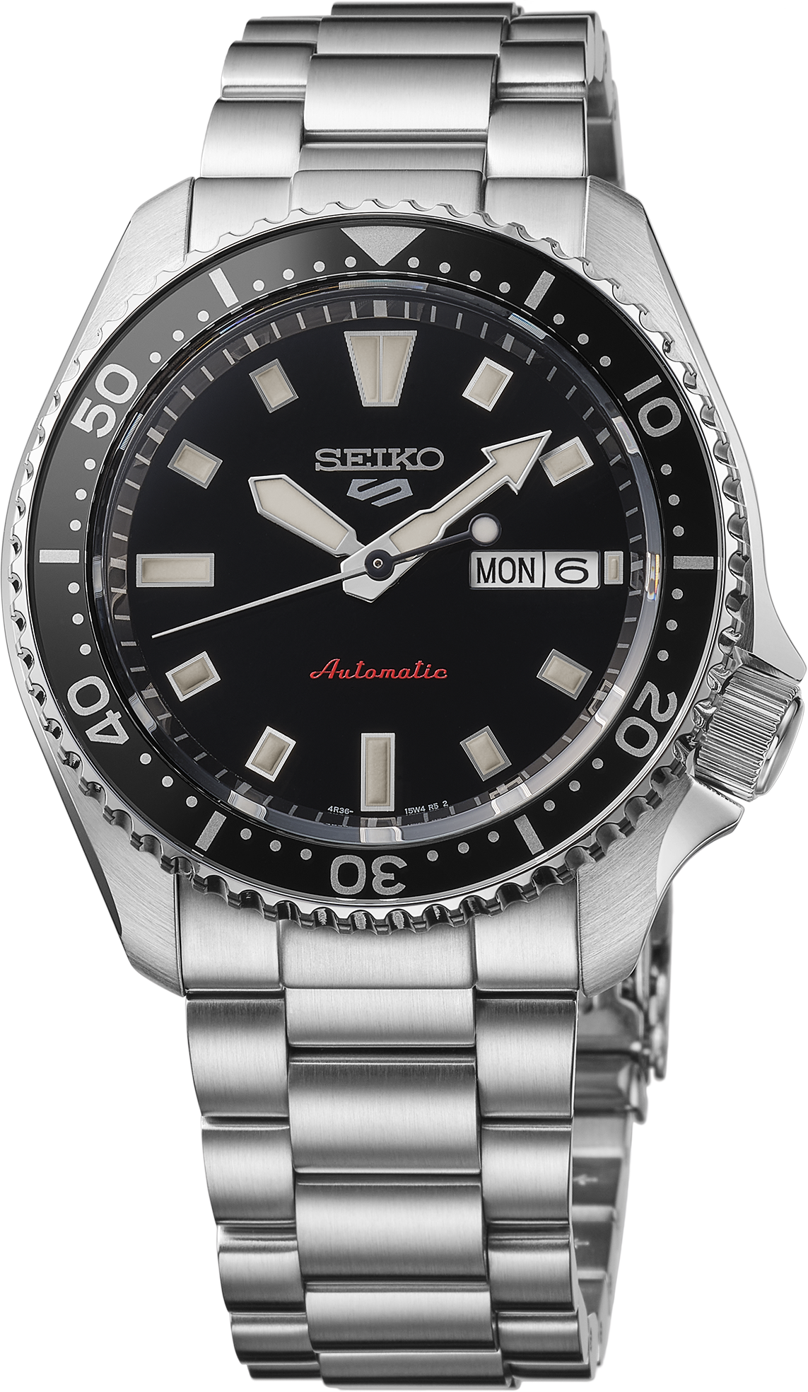 Seiko 5 Sports SS Automatic Black Dial