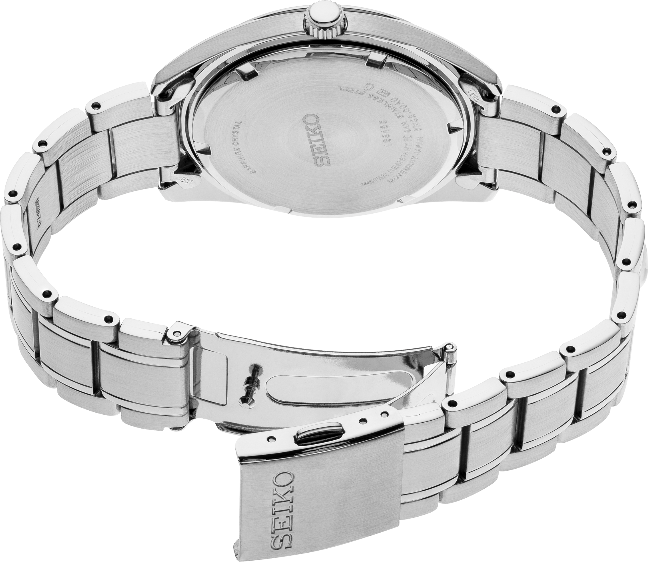 Essentials SS Quartz Black Dial