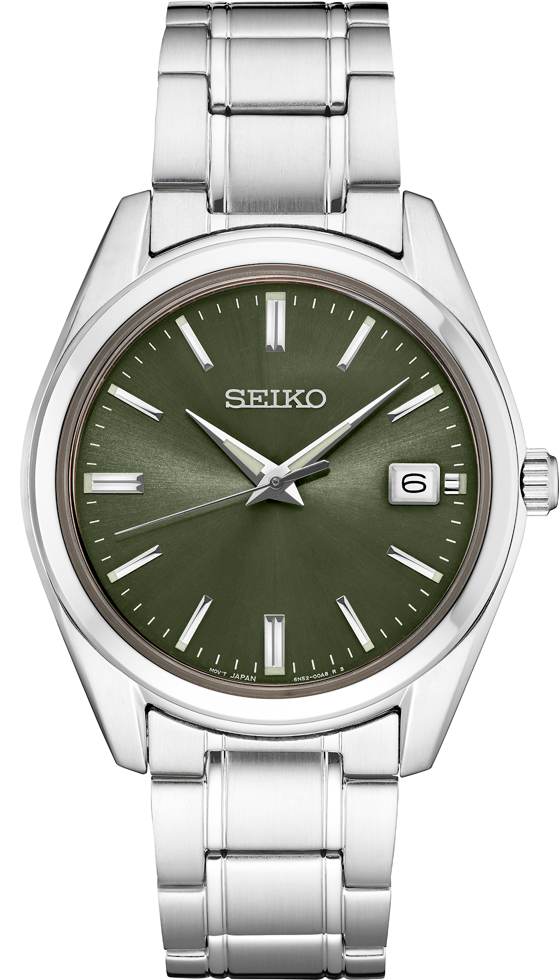 Essentials SS Quartz Green Dial