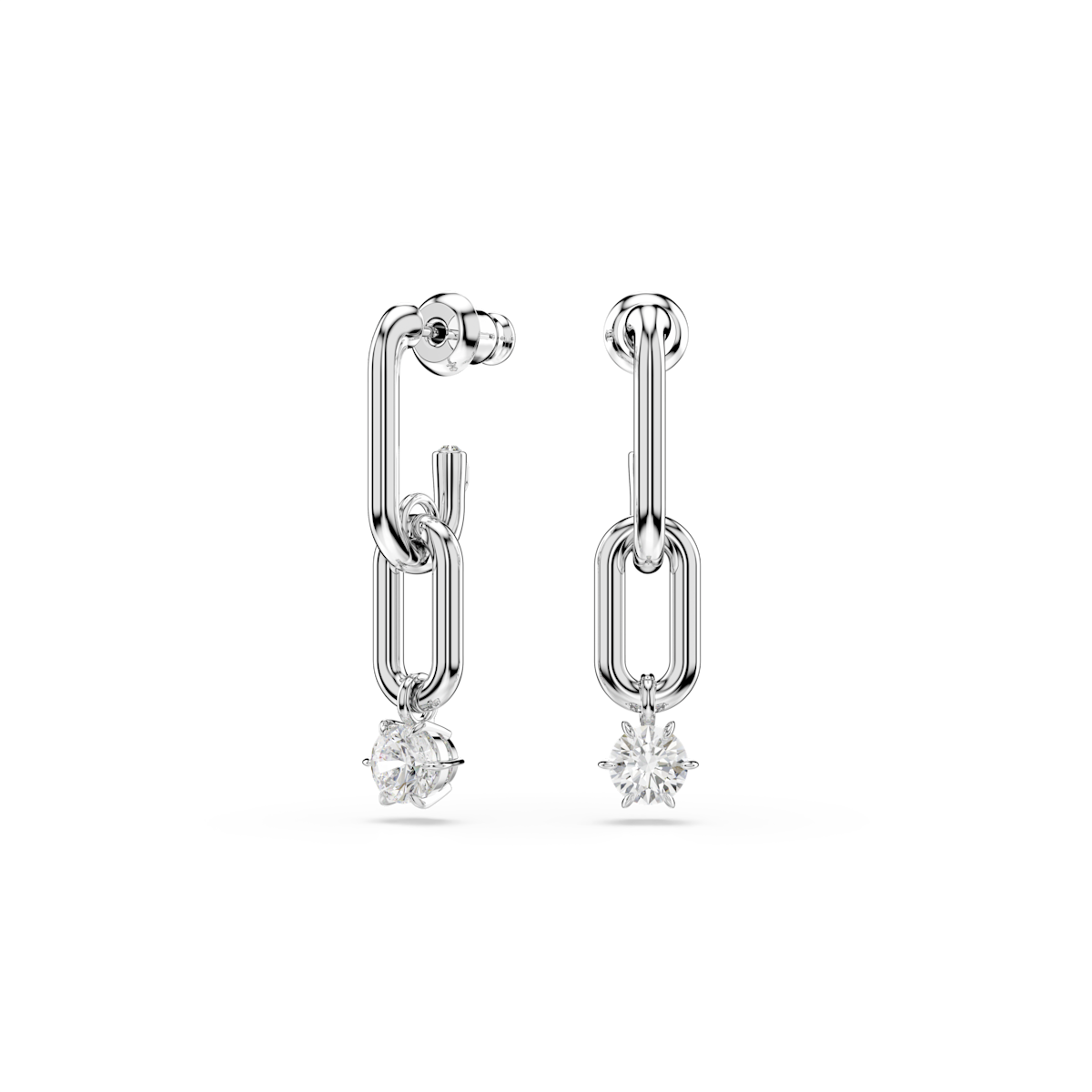 Constella drop earrings -  Rhodium plated
