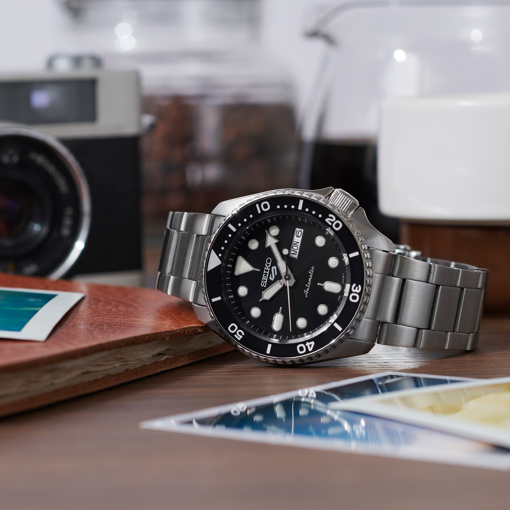 Seiko 5 Sports SS Automatic Black Dial