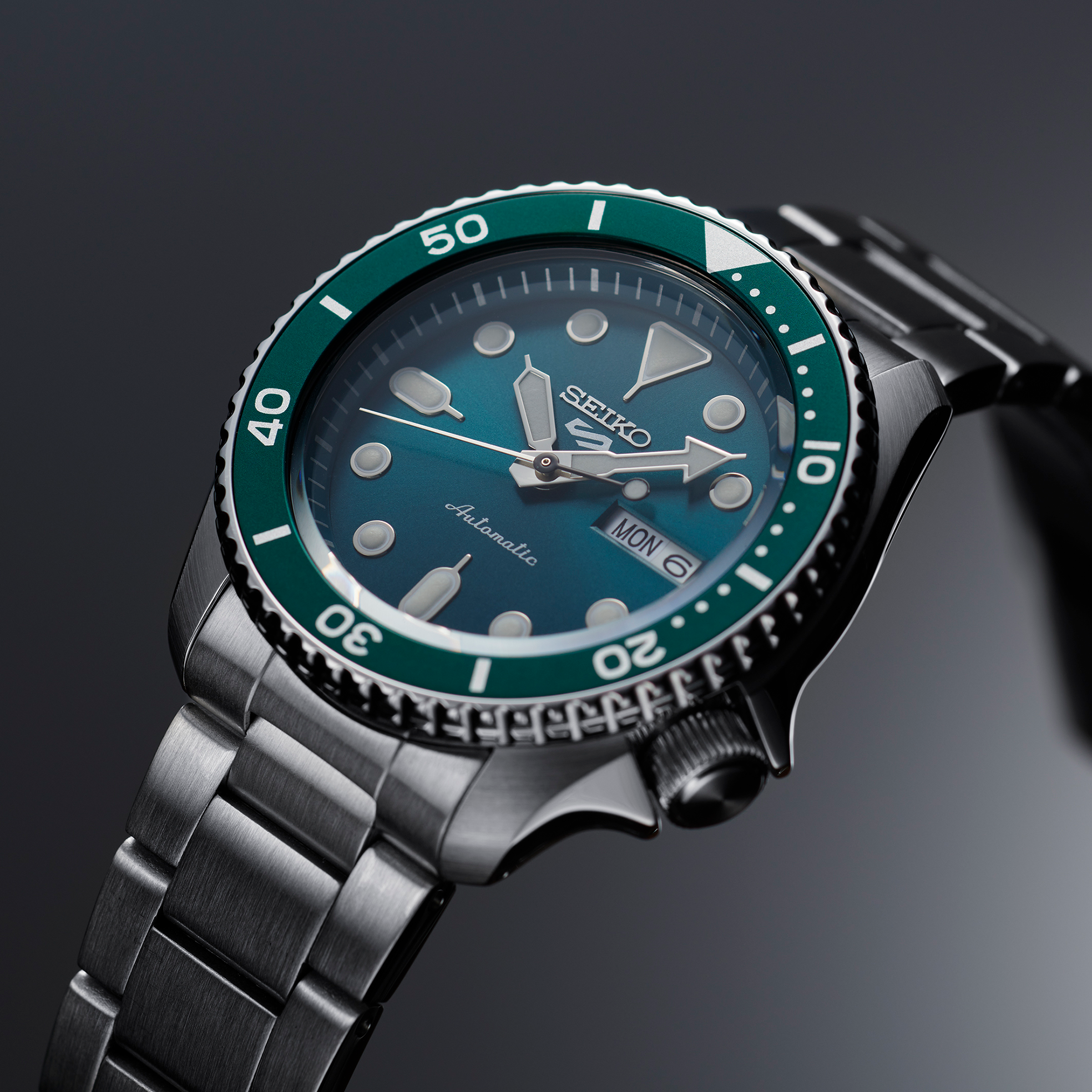 Seiko 5 Sports SS Automatic Green Dial