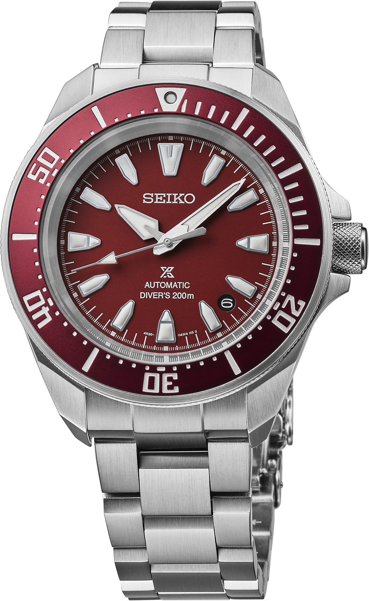 Prospex Diver SS Automatic Red Dial