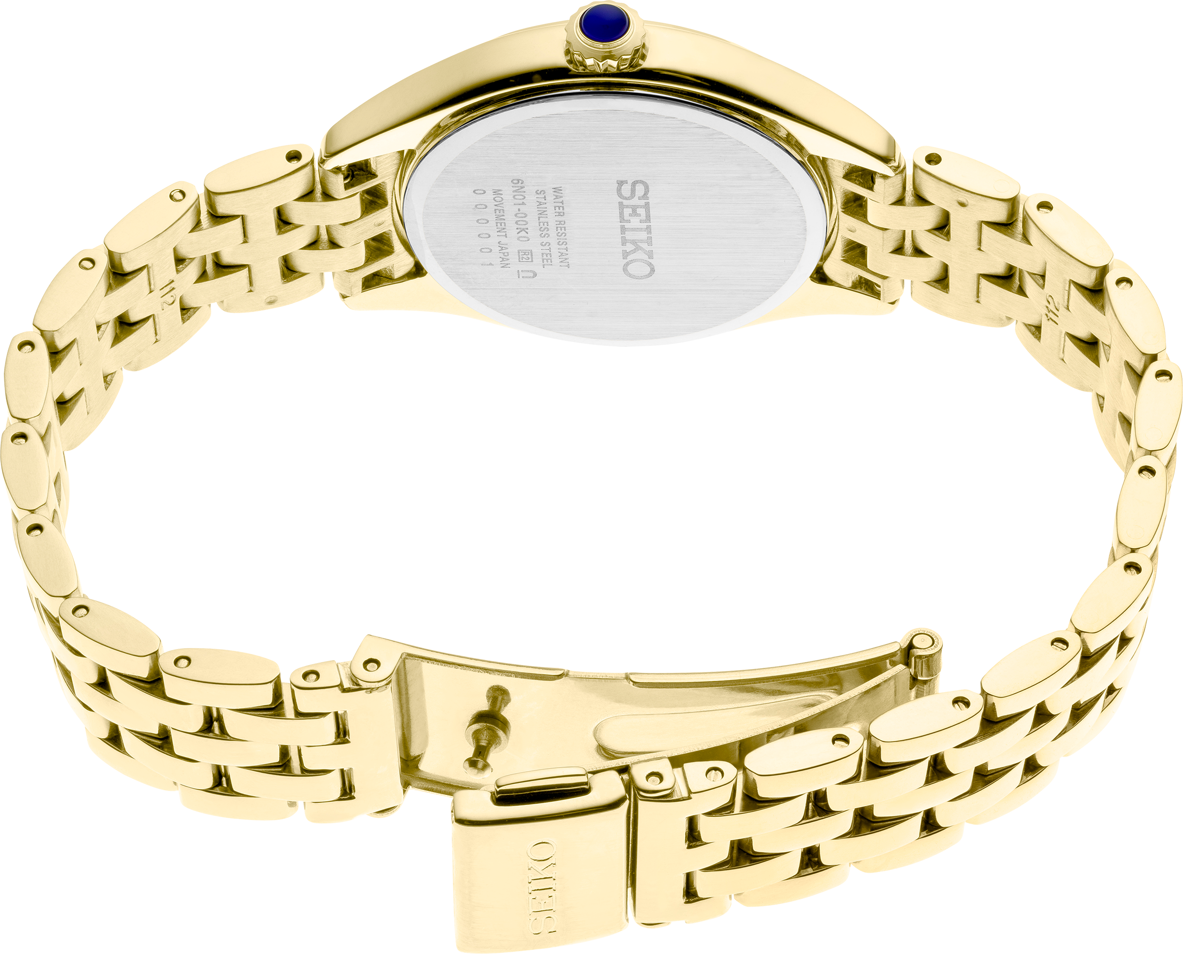 Crystals SS GP Quartz White Dial