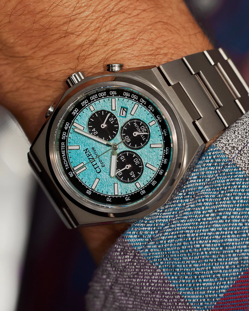 Zenshin Chrono - MEN ECO WR100 TI BRAC AQUA