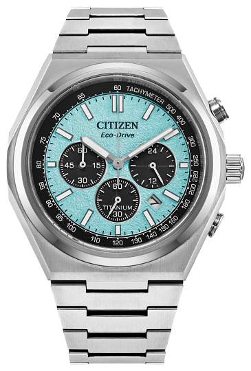 Zenshin Chrono - MEN ECO WR100 TI BRAC AQUA