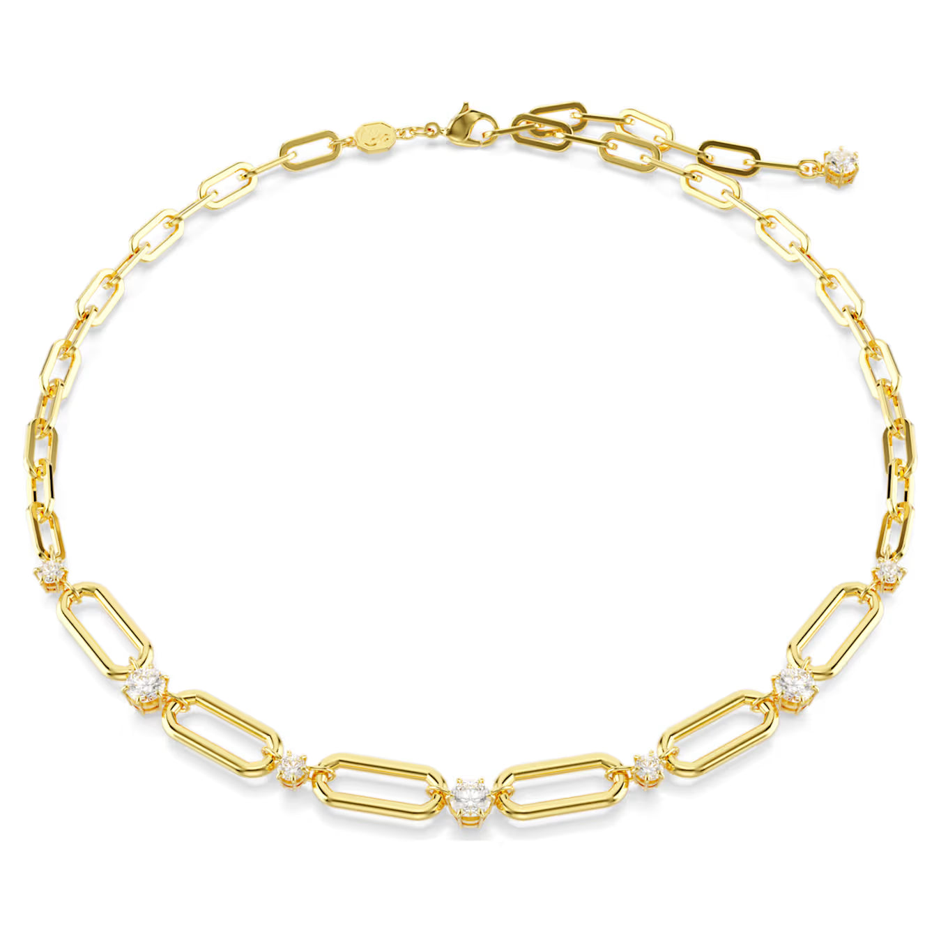 Constella necklace - White, Gold-tone plated