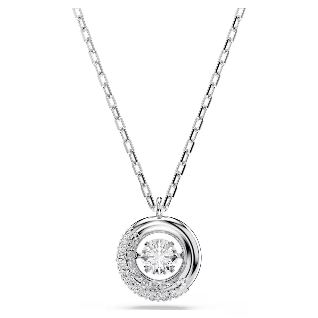 Dextera pendant -  Rhodium plated